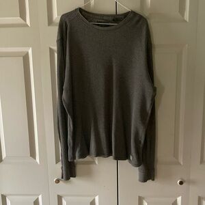 Timberland mens thermal crew neck long sleeve shirt gray large comfort stretch